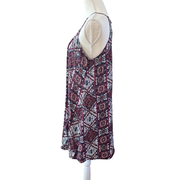 Pink Rose Purple and White Halter Sundress - Picture 4 of 6